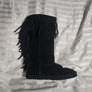 SKETCHERS Black Suede Boots